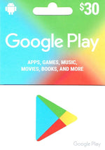 Google Play $30 Gift Card